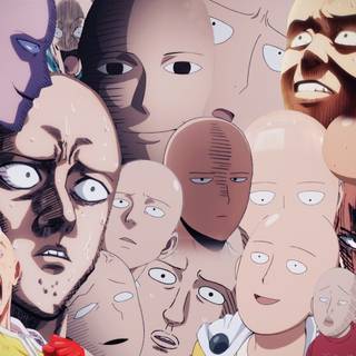 Funny anime faces wallpaper