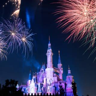 Disney fireworks wallpaper