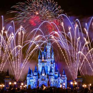 Disney fireworks wallpaper