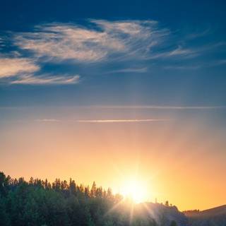 Morning sunrise HD mobile wallpaper