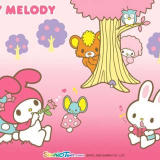 My Melody laptop wallpaper