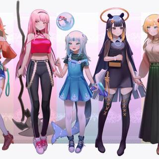 Hololive Myth wallpaper