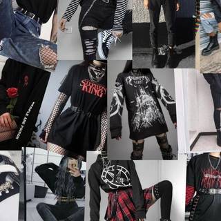 Emo collage wallpaper