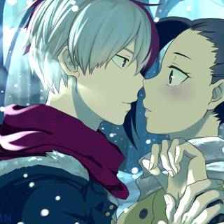 Shoto and Momo wallpaper