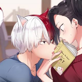 Shoto and Momo wallpaper
