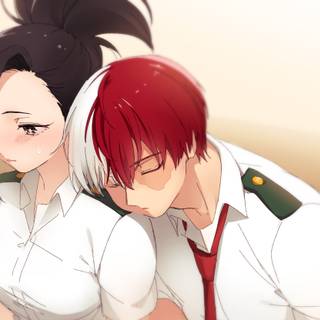 Shoto and Momo wallpaper