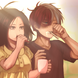 Shoto and Momo wallpaper