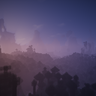 Minecraft mountain wallpaper