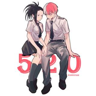 Shoto and Momo wallpaper