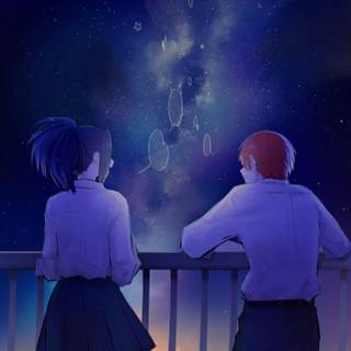 Shoto and Momo wallpaper