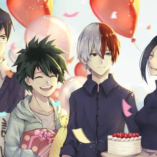 Shoto and Momo wallpaper