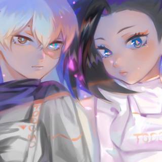 Shoto and Momo wallpaper