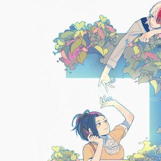 Shoto and Momo wallpaper