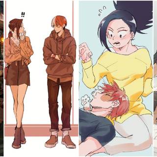 Shoto and Momo wallpaper