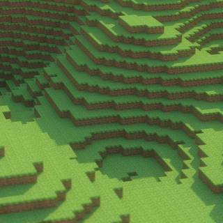Minecraft mountain wallpaper