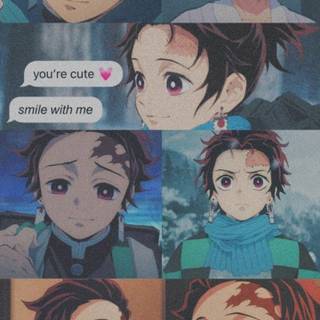 Tanjiro cat wallpaper