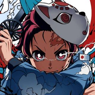 Tanjiro cat wallpaper