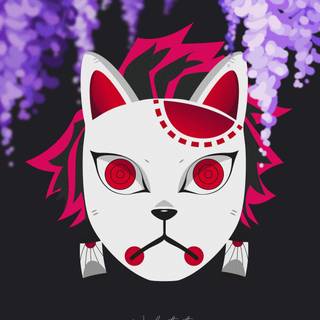Tanjiro cat wallpaper