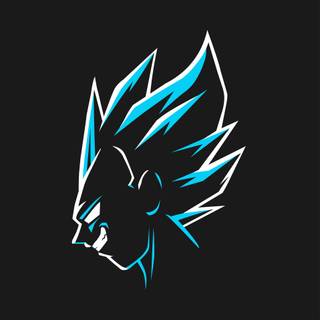 Vegeta black and white wallpaper