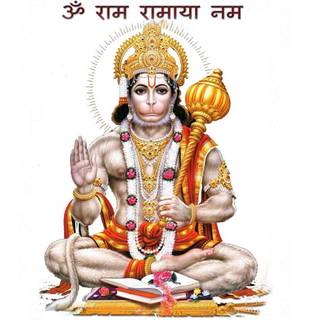 White Hanuman wallpaper