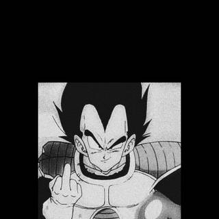 Vegeta black and white wallpaper