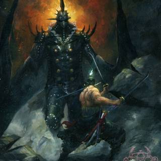 Zoro vs King wallpaper