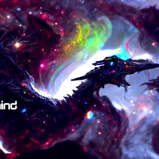 Cosmic dragon wallpaper