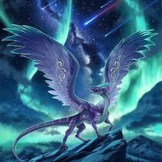 Cosmic dragon wallpaper
