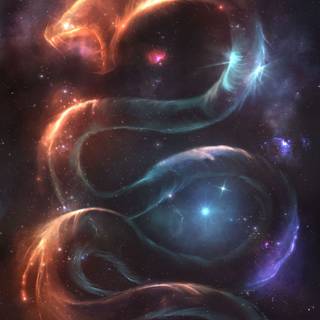 Cosmic dragon wallpaper