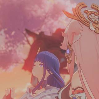 Ei Genshin wallpaper