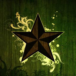 Brown and green wallpaper