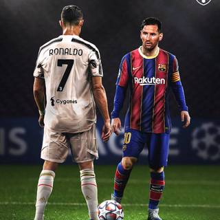 Ronaldo and Messi together wallpaper