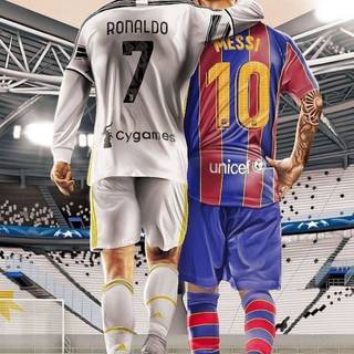 Ronaldo and Messi together wallpaper