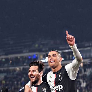 Ronaldo and Messi together wallpaper