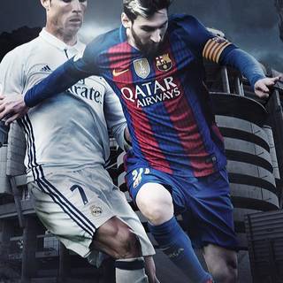 Ronaldo and Messi together wallpaper