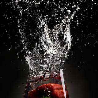Glass cup wallpaper