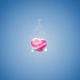 Cute blue Valentines wallpaper
