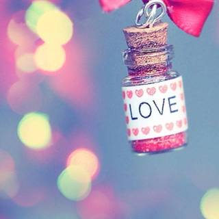 Cute blue Valentines wallpaper