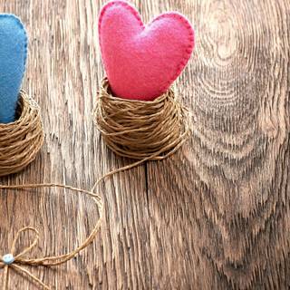 Cute blue Valentines wallpaper