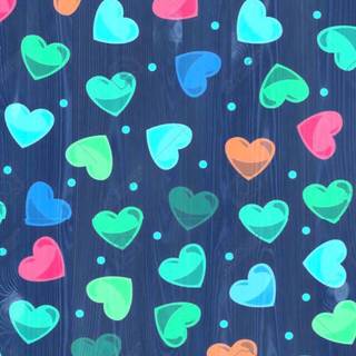 Cute blue Valentines wallpaper