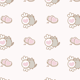 Valentines cat iPhone wallpaper