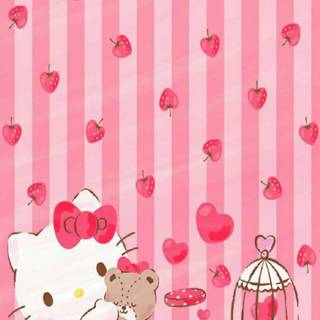 Valentines cat iPhone wallpaper