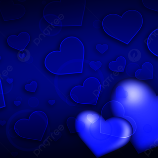 Pretty Valentine Day blue wallpaper