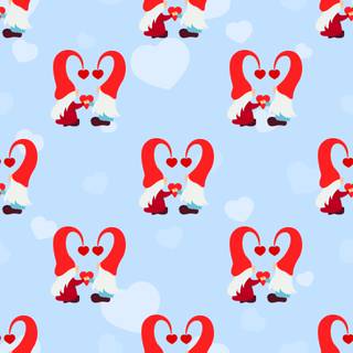 Gnome Valentine’s Day wallpaper
