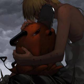 Pochita desktop wallpaper