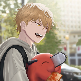 Pochita desktop wallpaper