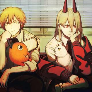 Chainsaw Man Pochita desktop wallpaper