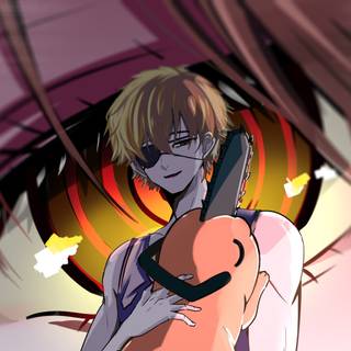 Pochita desktop wallpaper