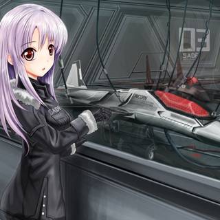 Anime girl PS4 4k wallpaper