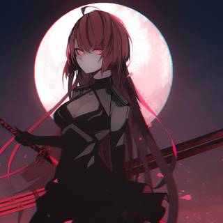 Anime girl PS4 4k wallpaper